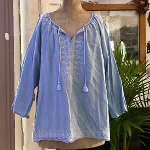 J Jill pull over long sleeve top